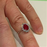 Anello Vidali Gioielli Donna in Oro bianco Zircone ANOR-50-34 - ANOR-50-34